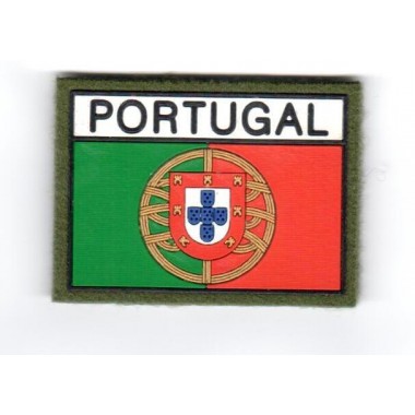 Bandeira portuguesa em borracha com velcro 